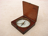 Mid Victorian pocket compass signed Chadburn & Son Liverpool